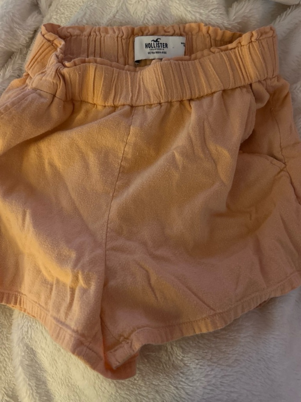 Hollister Peach Elastic-Waist Girls' Shorts